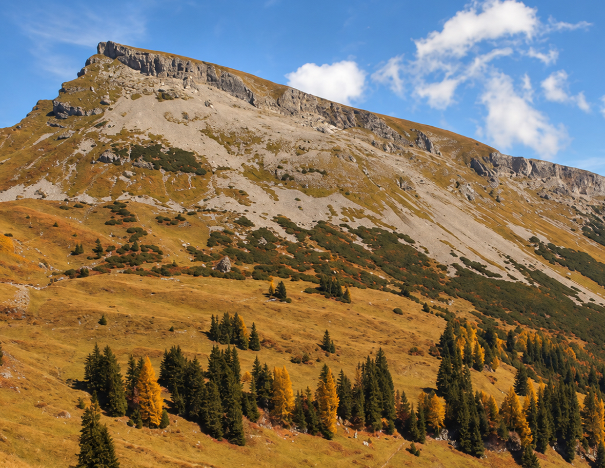 Herbstliche Stimmung am Ifen im Kleinwalsertal